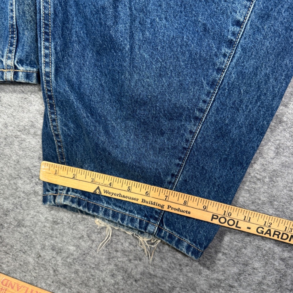 BDG Urban Outfitters RIH Mid-Rise Baggy Wide Leg‎ Jeans Blue Denim 28 Distressed - Picture 10 of 13